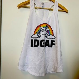 IDGAF Unicorn Tank